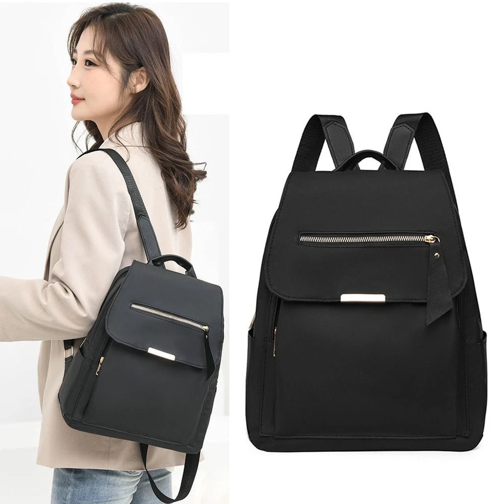 Ladies black back pack sale