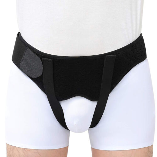Pain Relief Truss Brace Men Hernia Support Double Inguinal Groin Hernia Belt - Picture 3 of 10