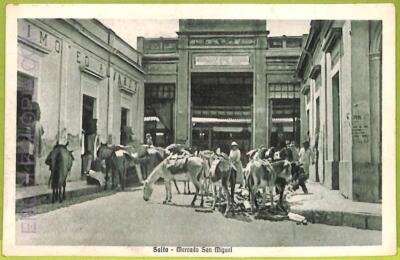 af1027 - ARGENTINA - Vintage Postcard - Salta - Mercado San Miguel