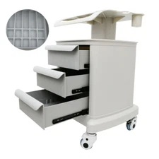 ABS Mobile Trolley Cart for Ultrasound Imaging System with Wheel&Partition Brack