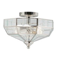 Elstead Old Park Deckenleuchte E27 2-Fach Poliertes Nickel