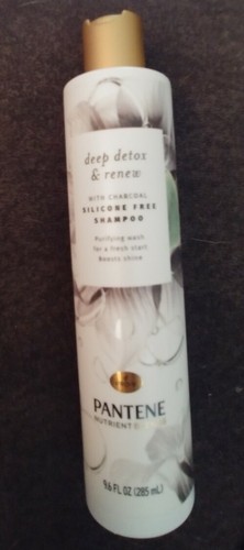 Pantene Pro V Deep Detox & Renew Shampoo Charcoal Silicone Free (D4)