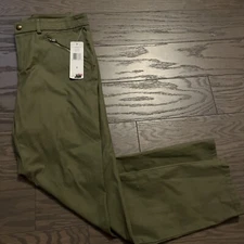 Lauren Ralph Lauren Womens Pants Striaght Leg Reef Olive Green Size 6 NWT $90