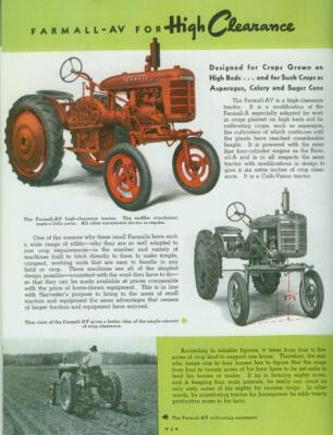 1943 International Harvester Farmall Family Catalog full COLOR