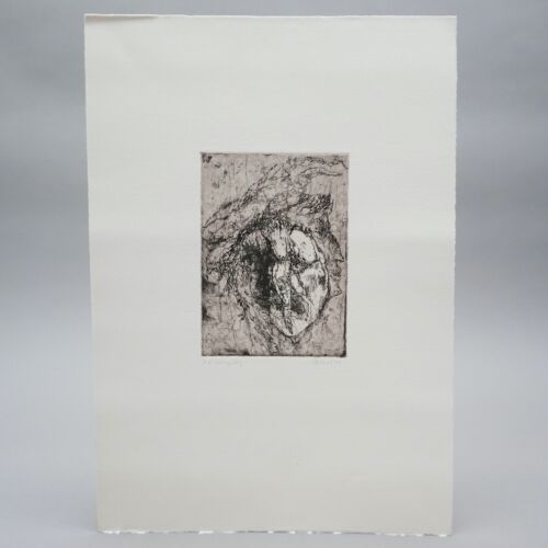 Kurt Steinel Radierung orig. signiert -Zwiespältig- E.A. 1977 P.ABI
