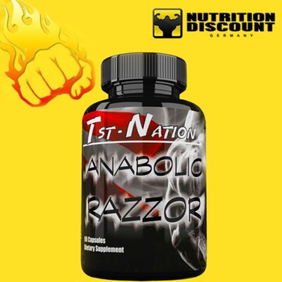 Razzor Testo Booster für schnellen Muskelaufbau Extrem Testosteron Anabolika