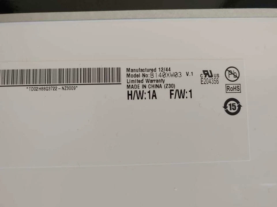 14 Zoll LED LCD Display B140XW03 v.1  Bildschirm screen  14" - Bild 4 von 4