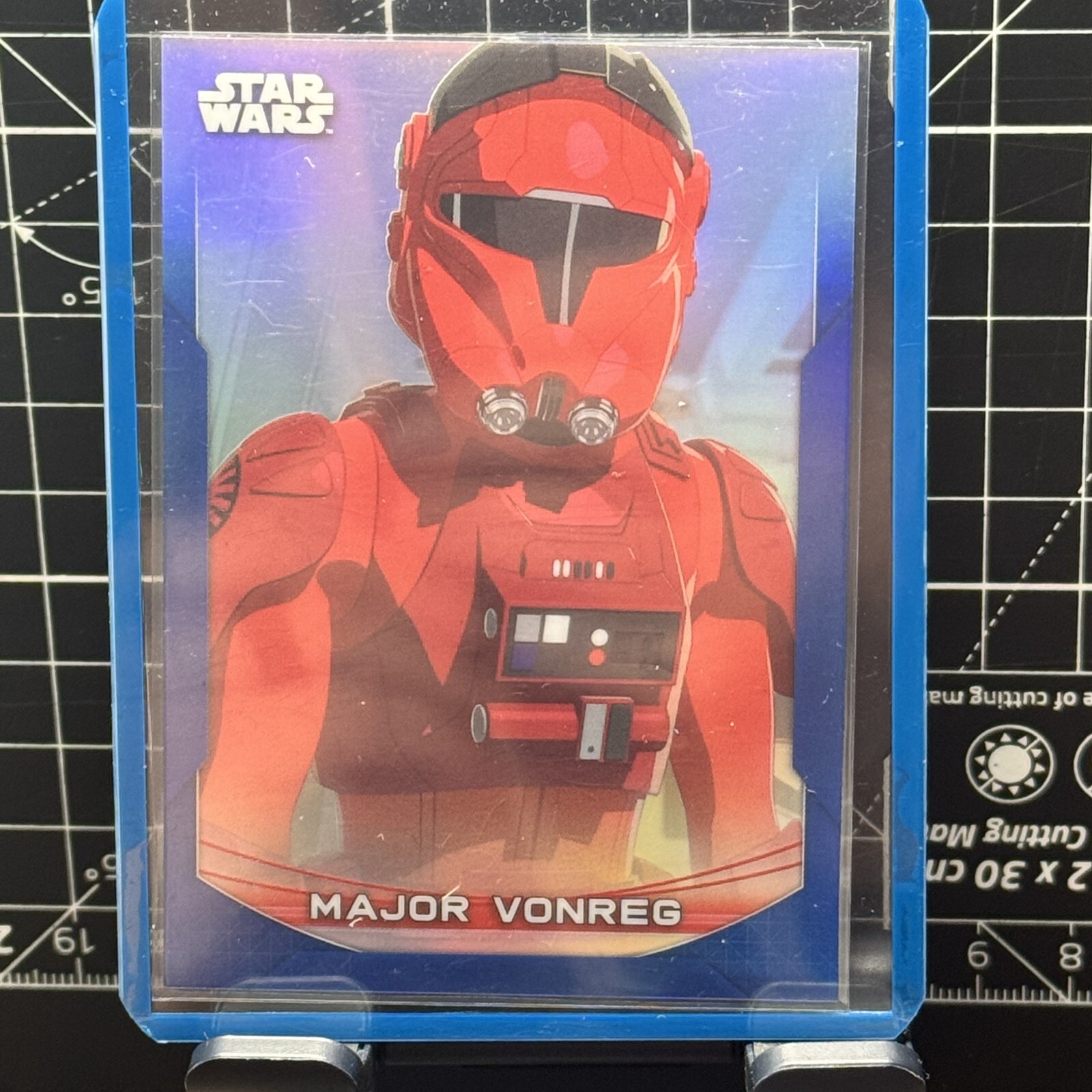 MAJOR VONREG - Star Wars 2020 Topps Chrome Perspectives BLUE Refractor #/150