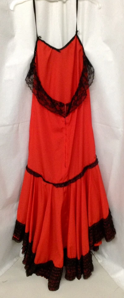 Disfraz de Señorita, Vestido, Peluca, Pañuelo de Encaje Mantilla, Adulto Talla S/M Foto 4 de 4