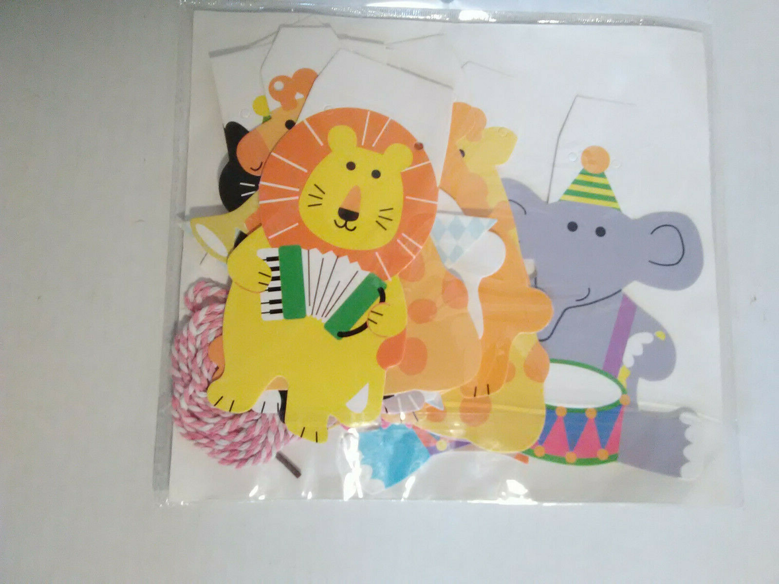 Diy Safari Animal Banner 15 Piece String Cardboard For Sale Online
