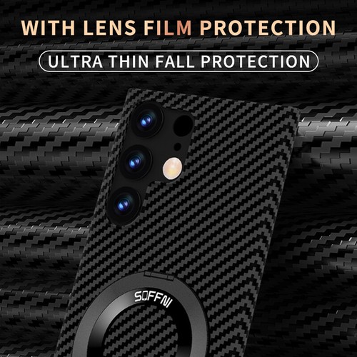 Carbon Fiber Cover for Samsung Galaxy S24 S23 S22 S21 Ultra Hard Shockproof Case - Picture 3 of 32