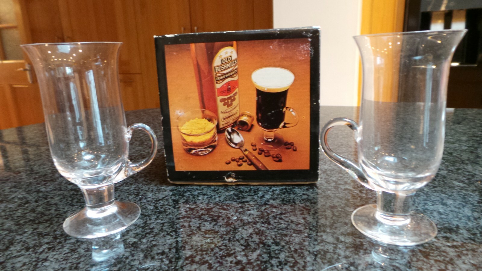 A Dartington crystal boxed set of two Irish Coffee glasses eBay
