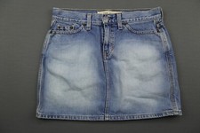 Vintage Women's 2003 Gap Denim Jean Skirt Mini Light Wash Size 4 Zipper Fly