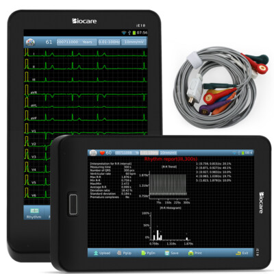 Portable ECG Machine 12-Lead with Interpretation，Arrhythmia Detection & Analysis