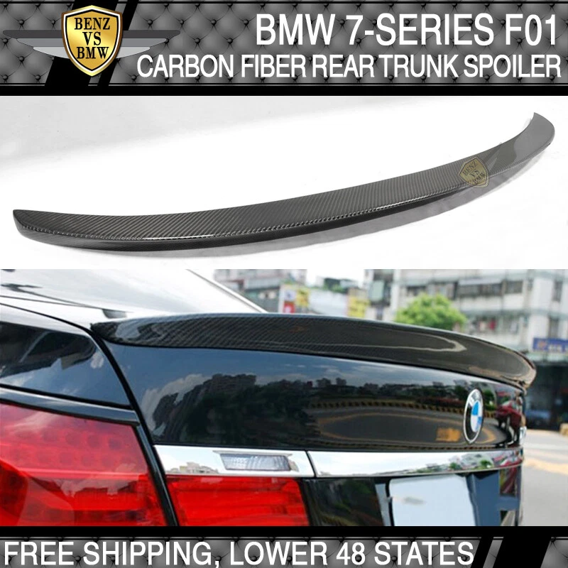 09 10 11 12 13 14 15 BMW 7-Series F01 AC Style Trunk Spoiler - Carbon Fiber CF Foto 2 de 4