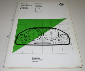 Seminar Schulungsunterlage BMW 7er E32 / E 32 Kombiinstrument Checkcontrol 1986!