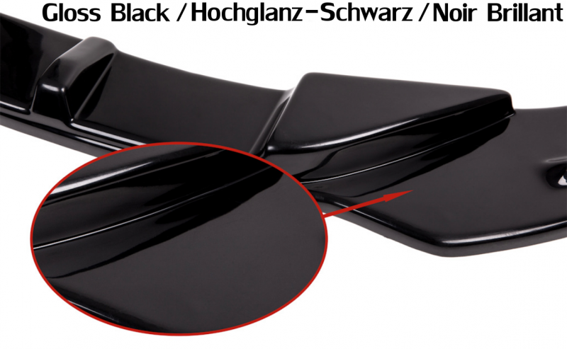 Set CUP Heckspoiler Ansatz SCHWARZ Für M3 3er BMW E36 GTS