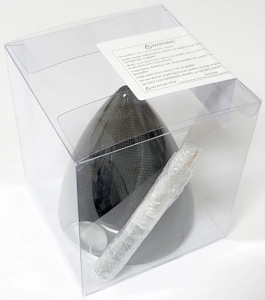 XOAR 3 to 6 Inch Carbon Fiber Spinner Cone for Gas RC Propeller Model Airplanes - Image 4 of 4