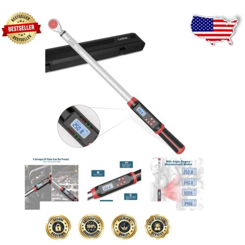 Advanced Electronic Torque Wrench 12.5-250.8 ft-lb: Buzzer, LED Alerts Included