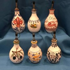 RICCERI Ölkanne rund 125cl Keramik Handbemalt Dekor wählbar