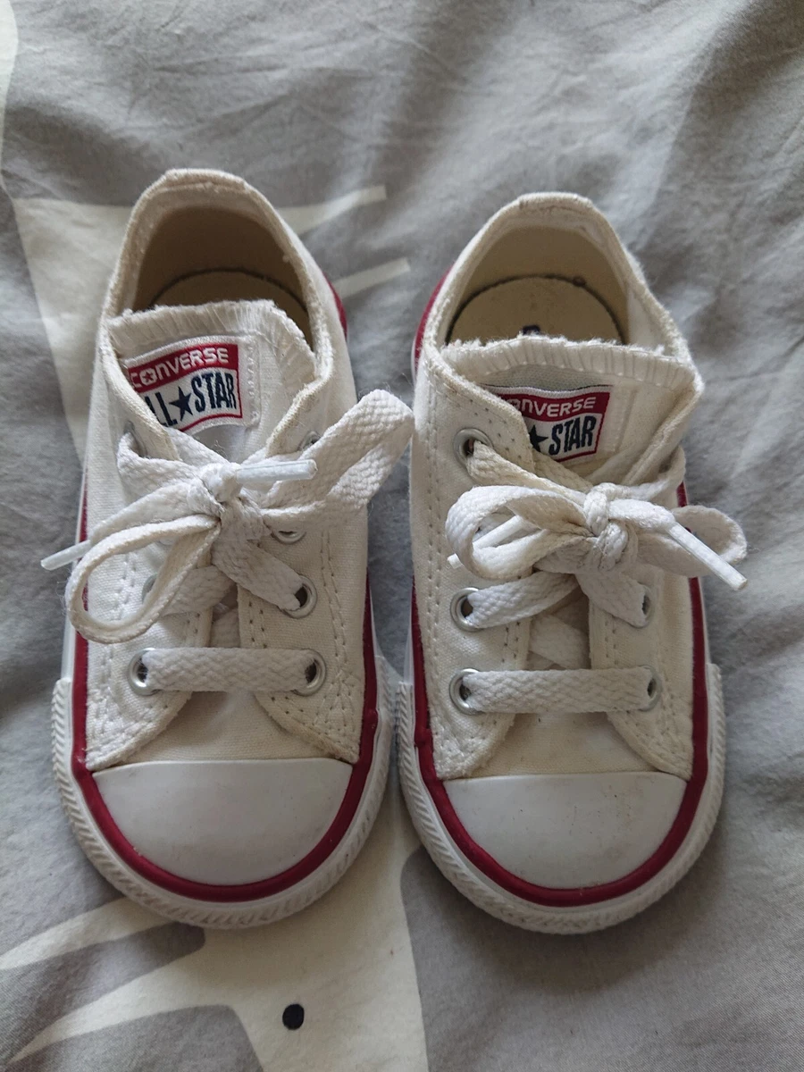 Converse Unisex Baby Toddler White Trainer UK 5 EU 21