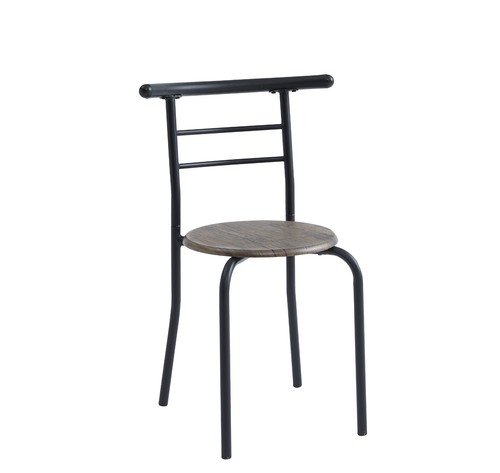 Dining Table and Chairs Set Metal Wood Effect Kitchen Table Dining Chairs Barley - Picture 5 of 19