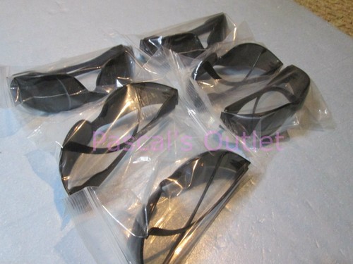 6 pack Tinted Safety Goggles (Dark grey smoke lens) Crews or Bulldog or Cordova - Picture 6 of 12