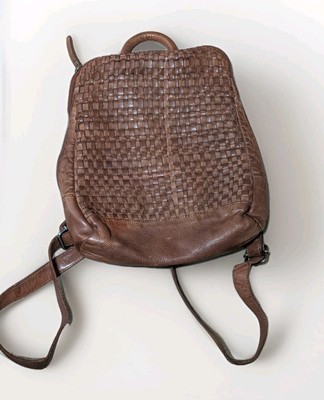 VILENCA HOLLAND Distressed Woven Leather Backpack ND 1915  display picture 1