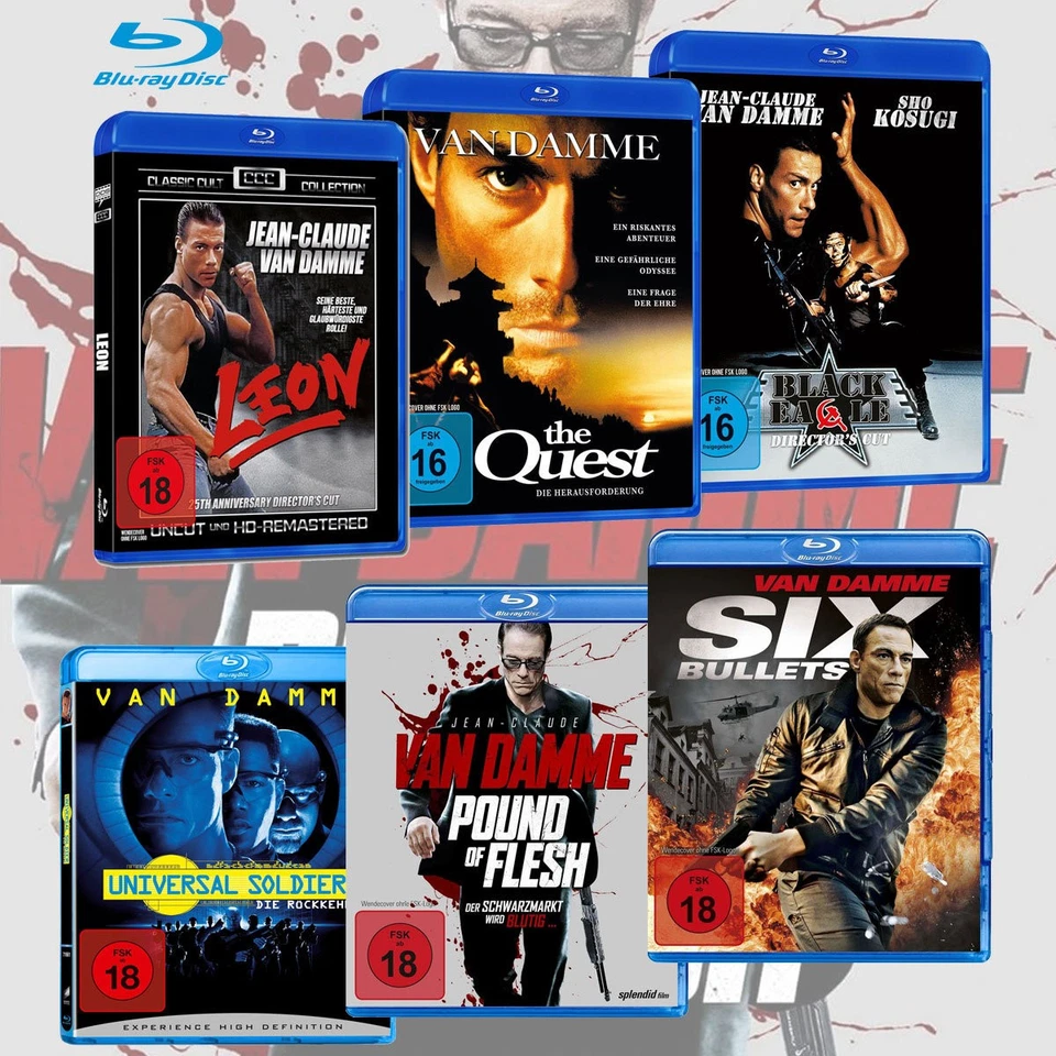Jean-Claude van Damme Best of in der Box Collection BR [6 BRs Edition NEU OVP