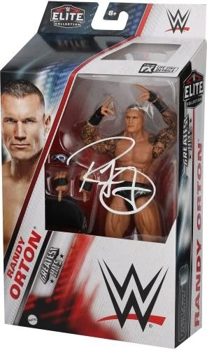 Figura de acción Randy Orton WWE autografiada Mattel Elite Collection Greatest Hits Foto 2 de 2