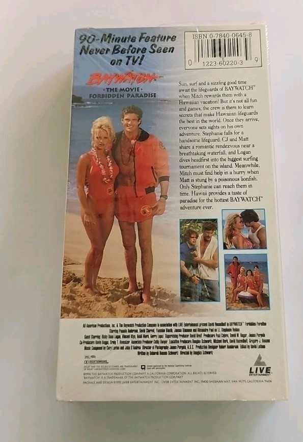 Baywatch - Forbidden Paradise (VHS, 1995) for sale online | eBay
