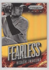 2014 Panini Prizm Fearless Gold Prizm 1/10 Hisashi Iwakuma #20 8m6