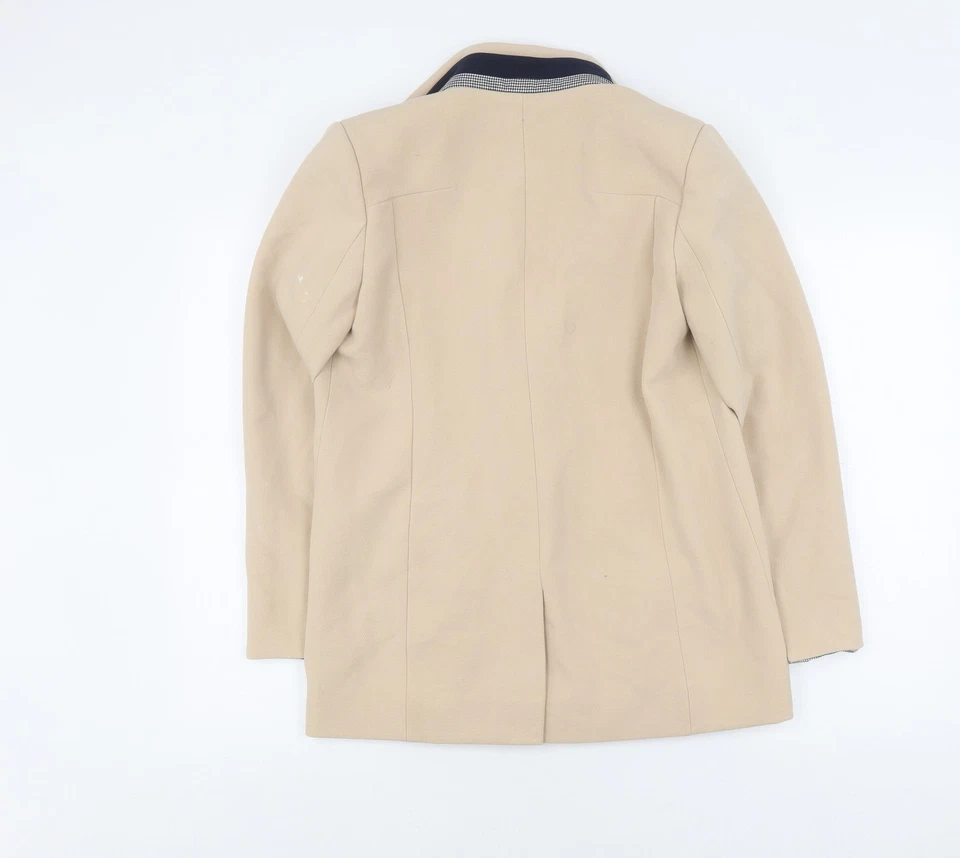 Abrigo Candie's Hombre Beige Calce Regular Largo Medio Guisante Foto 2 de 4