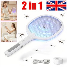 Electric Fly Zapper Racket Killer Insect Bug Swatter Mosquito Wasp Pest Swat Bat