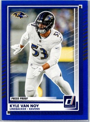 2025 Donruss #96 Kyle Van Noy Press Proofs Blue