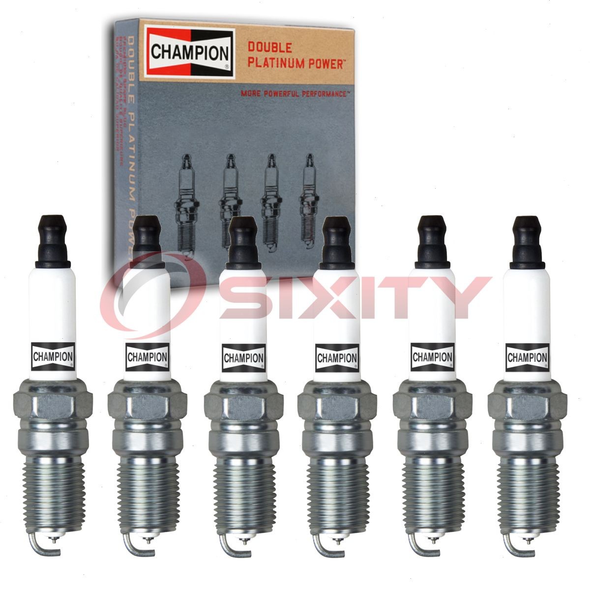 6 pc Champion Double Platinum Spark Plugs for 1996-2001 Oldsmobile Bravada gt