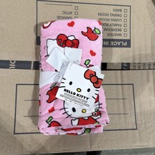 Hello Kitty 2 Pack Hand Towels Pink Apple Red...