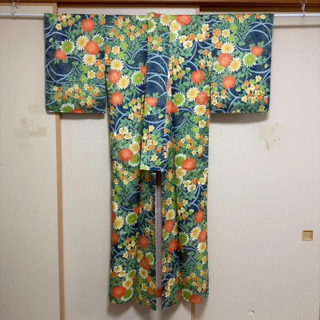 Kimono Washable Polyester Fine Pattern 154.5cm Le… - image 2