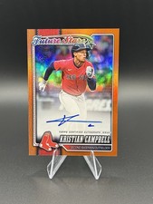 2026 Topps Series 1 - Auto Kristian Campbell Future Stars Orange Refractor 17/25