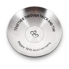 ACCOLIAMBER 10 Year Anniversary Tin Gifts for Him Her 10 Anniversary...