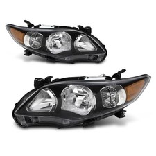 Headlights Assembly Pair, Passenger Side Headlamps, TO2502203,