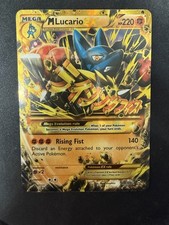 POKEMON LUCARIO EX RISING FIST HOLO CARD