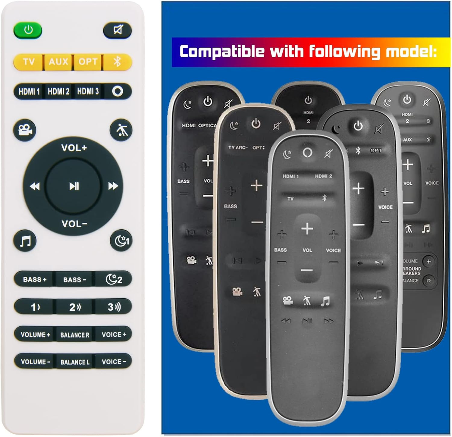 New Remote Control Replacement for Polk Audio Magnifi, Magnifi Max,Magnifimax,Ma