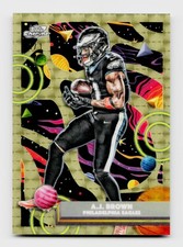 Marketplace image: 2025 Topps Chrome Cosmic #80 A.J. Brown SuperFractor 1/1 SSP