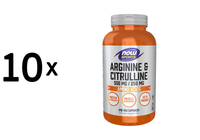 10 X Now Foods Arginine 500Mg And Citrulline 250Mg (240 Vcaps) (115,89 Eur/Kg)