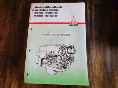 Deutz FL912 FL913 FL 912 913 Engine Service & Repair Manual
