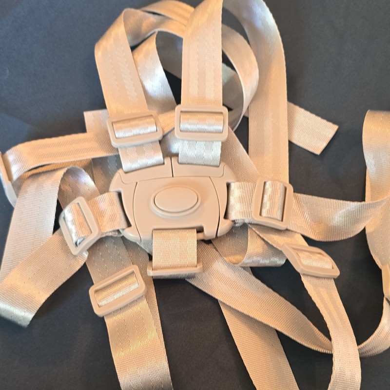 Adjustable Beige Toddler Safety Harness Nylon Buckle 0-22in Strap Length