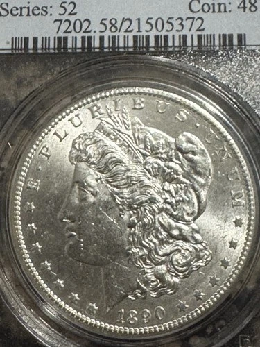 1890-s Morgan Dollar, PCGS AU58, Better Date, Free shipping