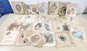 Vintage 1930s-1940s Wedding Shower Anniversary 57 Pcs Paper Crafting Scrapbook