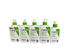 CeraVe Hydrating Facial Cleanser for Normal/Dry Skin Fragrance-Lot of 5